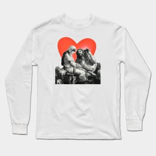 Warrior and Harlot flirting bible scene Long Sleeve T-Shirt